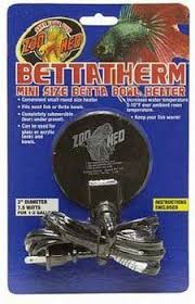 Zoo Med Bettatherm Mini Size Betta Bowl Heater 7 5 W Aquarium Supplies Heaters Betta Fish Care Betta Aquarium Heater