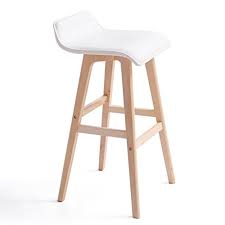 Chaise de bar blanc de 49 x 112 x 62 cm au design unique, configurable. Chaise Bar Bois Blanc