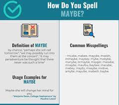 Uses of quizás or talvez to express possibility Correct Spelling For Maybe Infographic Spellchecker Net