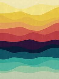 Waves In Gradient Fundo Retro Arte Geometrica Melhores Planos De Fundo