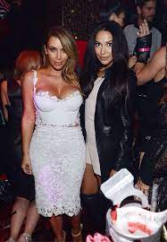 Naya With Kim Kardashian At Her Birthday Party In Vegas Kardashian Dresses Kim Kardashian Kardashian