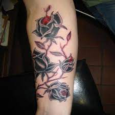 Section of vine tattoo meaning comes from their biological stature. 23 Awe Inspiring Rose Tattoos Rose Bud Tattoo Rose Tattoos For Men Black Rose Tattoos