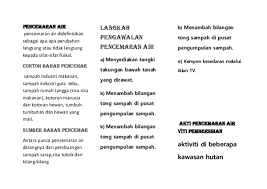 Kadet bomba dan penyelamat malaysia; Doc Pencemaran Air An Ur Jid An Academia Edu