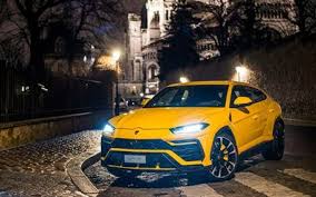Download Wallpapers Lamborghini Urus 4k Night 2018 Cars Headlights Suvs Lamborghini Besthqwallpapers Com Luxury Suv Lamborghini Car In The World
