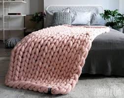 Follow us for more inspiration! Chunky Knit Blanket Grey Bulky Knit Throw Of Different Sizes Etsy In 2021 Chunky Yarn Blanket Yarn Blanket Knitted Throws