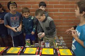 Castles and Yoda's face appear at schools' annual canned food competition