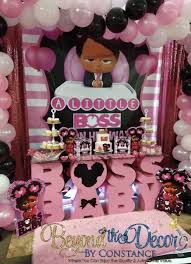 Black Boss Baby Baby Shower Decorations Large Afro Girl Boss Baby Table Base Candy And Or Dessert Baby Birthday Party Girl Baby Party Baby Girl Shower Themes