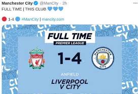 We're not responsible for any video content, please contact video file owners or hosters for any legal. Hasil Liverpool Vs Manchester City Skor Akhir 1 4 7 Februari 2021