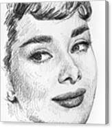 Audrey Hepburn sketch Metal Poster by Dario Lo Iacono