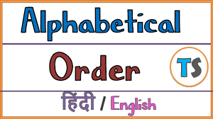 In apa your reference list always goes in alphabetical order occording to the first piece of information that's different. Alphabetical Order Explained In English Hindi A Teacher Speaks Youtube