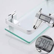 Finance from £9.60 a month. Amazon Brand Umi A4126a Glass Shelf Shower Shelf Bathroom Wall Shelf Shower Holder Wall Mounted Aluminium Silver Amazon De Diy Tools