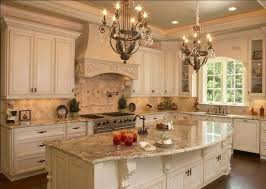 Oh My This Kitchen Is Dreamy From The Cream Cabinets To That Stone Backspl Country Kitchen Designs French Country Dining Room Decor French Country Kitchens