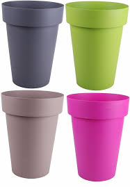 Large Plant Pots Massive 40 Litre 50cm Tall Plant Pot Planters Green Mocha Grey Blauman Large Plant Pots Paint Garden Pots Colorful Planters