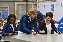 However, the given height is based on the assumption following her appearance. Katie Ledecky Wikipedia