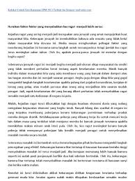 Idea/pendapat yang bernas dan matang. Koleksi Contoh Esei Karangan Spm 2013 Terbaik Isu Semasa