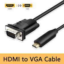 It is obviously very simple to connect your screen to computer, you just take the cable, you plug. Hdmi To Vga Cable Male Hdmi2vga Converter Adapter Decoder Hdmi Vga 1080p Compatible Laptop Pc Projector Hdtv Ps4 Chromebook 1 2m Aliexpress