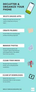 Declutter And Organize Your Phone Blessings By Me Organizing Tips Organization In 2020 Organization Apps Organize Phone Apps Iphone Organization