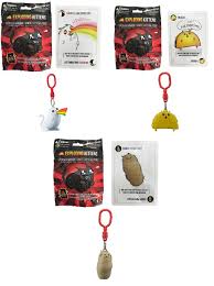 Exploding kittens is a card game designed by elan lee, matthew inman from the comics site the oatmeal, and shane small. Exploding Kittens Card Game Exclusive Figure Hanger Blind Pack Set Of 3 Includes 1 Random Figure And Card Per Pack Buy Online In Antigua And Barbuda At Antigua Desertcart Com Productid 54395228