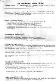 Jesus Christ S Resume Jesus Jesus Christ Christ