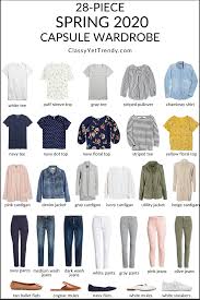 My 28 Piece Spring 2020 Capsule Wardrobe Classy Yet Trendy In 2020 Fashion Capsule Wardrobe Spring Summer Capsule Wardrobe Neutral Capsule Wardrobe