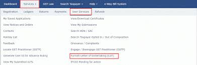 Then click on the submit button. Letter Of Undertaking Lut Under Gst How To File Tax2win