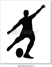 Rugby Football Kicker Sport Silhouette Rugby Football Kicker Place Kicking The Ball Freeart Fa5313521 Silhouette Free Art Prints Silhouette Art