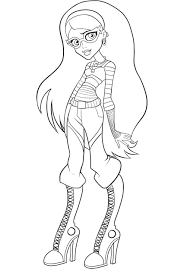 Color online with this game to color users coloring pages coloring pages and you will be able to share and to create your own gallery online. Ghoulia Monster High Raskraski Shkola Monstrov Detskie Raskraski