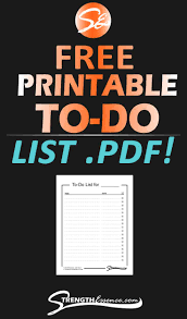 free to do list pdf 2021 printable strength essence