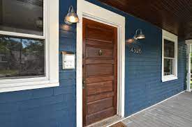 Benjamin moore gentleman's gray door. Bm Gentleman S Gray Siding White Trim Wood Door House Exterior Blue Colonial House Exteriors House Paint Exterior