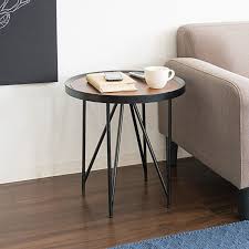 サイドテーブル おしゃれ オーバル型 ラウンド型 ウォールナット 木目 円形 ナイトテーブル ミニテーブル スチール脚 myt 00057 インテリア家具通販のファニシック 通販 yahoo ショッピング インテリア 家具 サイドテーブル インテリア