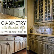 The italian and french designs of our firenze classic panel furniture stencils and parisian urn classic panel furniture stencils are perfectly sized to be painted onto cabinet doors. Stencil Project Ideas For Stenciling Kitchen Cabinets And Doors Royal Design Studio Stencils