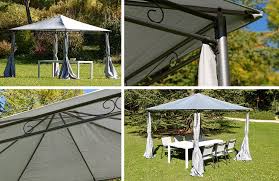 Tonnelle Autoportante Aveyron Gris 300 X 300 Cm Decoration Exterieur Idee Terrasse Tonnelle Jardin
