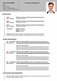 It's never a bad choice to use a basic or simple resume template. Simple Resume Template Download For Word Free Cv Format