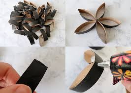 Toilet paper roll flowers craft. Recycled Toilet Paper Roll Flower Wall Art 6 Woo Jr Kids Activities