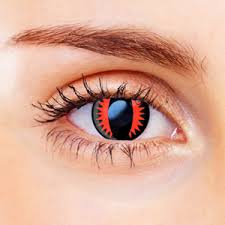 Nine Tails Naruto Contact Lenses Naruto sharingan kyuubi nine tailed fox cosplay contact. ocean contacts