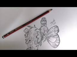 art pencil sketch رسومات سهلة و بسيطة cool drawings easy كيف ترسم فراشة بطريقة تعبيرية وسهلة youtube butterfly drawing pencil drawings surrealism drawing