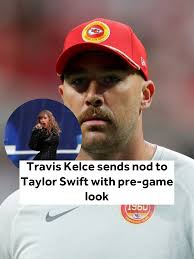 Travis Kelce sends nod to Taylor Swift with pre-game look #traviskelce  #traviskelcetaylorswift #taylorswift #reputation