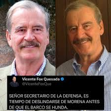 El ex presidente de México, Vicente Fox en redes sociales.