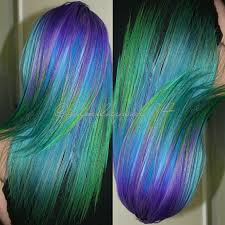 Regina Year 7 Hair Color During School Reflecting Her Admiration Of The Beauty Of The Amazonian Rainforest In 2020 Hair Blue Green Hair Blue Hair
