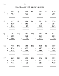 Students write each problem vertically and find the sums. Free Math Sheets Math Addition Worksheets Math Practice Worksheets 4th Grade Math Worksheets