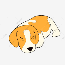 Desenho De Cachorrinho Dormindo Dos Desenhos Animados Png Mao Desenhada Caricatura Cor Imagem Png E Psd Para Download Gratuito