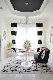 Black And White Combination House Elegant Living Room With Black And White Color Combination That Will Enhance The Beauty 8 Black And White Dining Room White Dining Room Living Room White