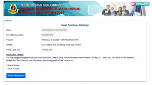 Permohonan kemasukan pelajar baharu ke maktab rendah sains mara (mrsm) bagi sesi 2020 tingkatan 1 dan tingkatan 4 secara atas talian dibuka bermula 8 sept hingga 30 nov 2019. Semakan Keputusan Mrsm 2021 Rayuan Kemasukan Tingkatan 1 4