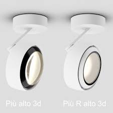 Occhio Piu R Alto 3d Flat Led Deckenstrahler Schwarz Matt Led Deckenstrahler Deckenstrahler Strahler