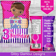 Doc Mcstuffins Chip Bag Doc Mcstuffins Birthday Party Doc Mcstuffins Birthday Doc Mcstuffins