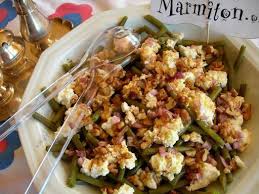 Salade De Haricots Verts Fromagere Recette Salade Haricot Salade Haricots Verts Haricots Verts