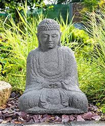 Ombro design is in gilching. Idyl Lavastein Skulptur Japanischer Buddha Hohe 60 Cm Lava Stein Buddha Figur Handgefertigt Gartenskulptur Oder Wohnbereich Dekoration Hochwertiges Kunsthandwerk Wetterfest Amazon De Garten