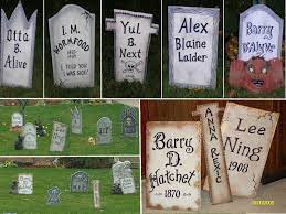 Homemade Halloween Gravestones Jason Needs To Make Me A Couple More Halloween Tombstones Homemade Halloween Halloween Gravestones