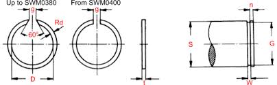 External Snap Rings Metric Springmasters