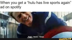Giannis antetokounmpo 39 s quot hulu has live sports quot slippers hulu commercial. When You Get A Hulu Has Live Sports Again Ad On Ifunny